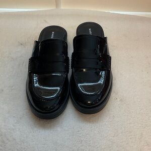 Marc Fisher Glossy Black Loafers